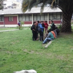 REGISTRO FOTOGRÁFICO DE ESTUDIANTES DE 3RO MEDIO, LICEO LOS ALMENDROS, EN SU VISITA A LA UMCE