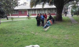 REGISTRO FOTOGRÁFICO DE ESTUDIANTES DE 3RO MEDIO, LICEO LOS ALMENDROS, EN SU VISITA A LA UMCE